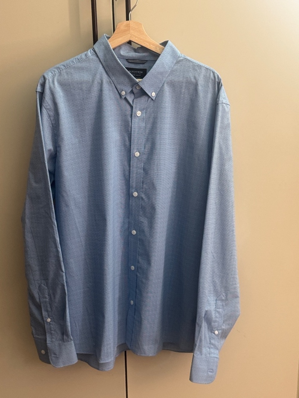 Nordstrom Light Blue Button-Down Casual Shirt